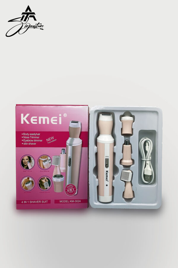 KEMEI 4-in-1 Hair Epilator - Model KM-3024 - Image 3