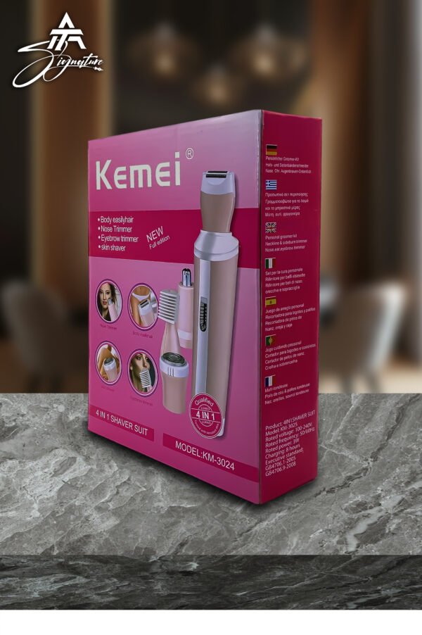 KEMEI 4-in-1 Hair Epilator - Model KM-3024