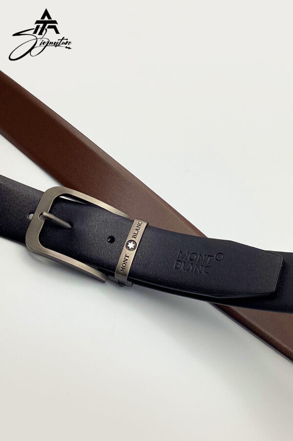 Mont Blanc Premium Imported Leather Belt – Exclusive Edition by AT Signature - Image 2