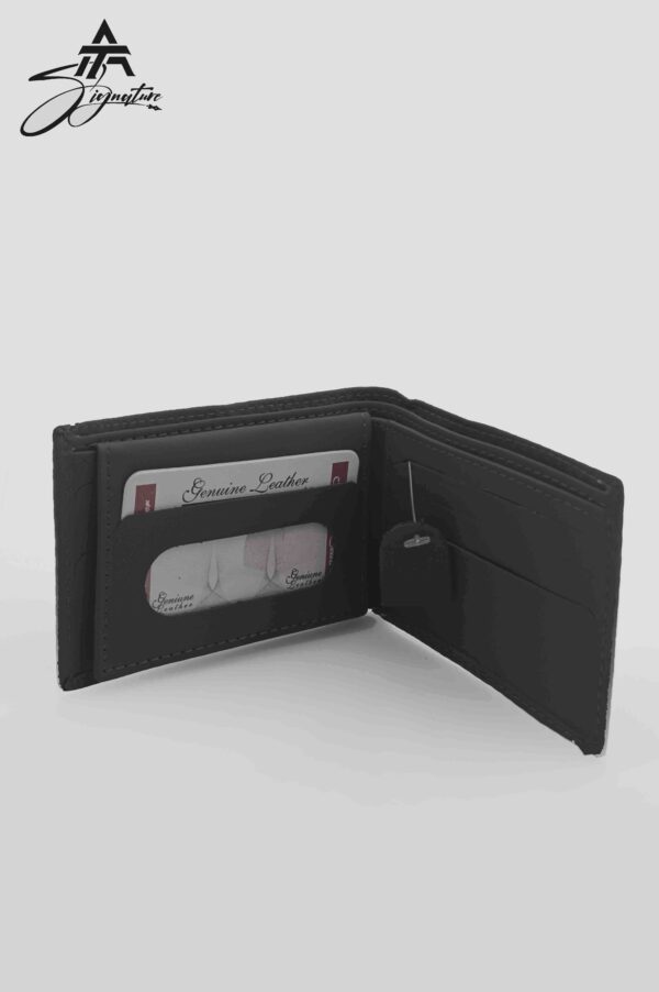 Gentleman’s Classic Leather Wallet – Black - Image 4